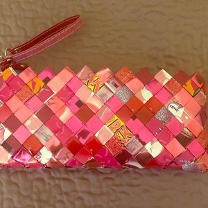 Fun Pink Bubblegum Wrapper clutch